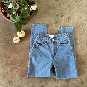 H&M  |  thick denim mom jeans